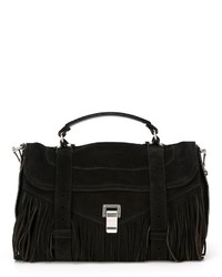 Черная замшевая сумка-саквояж от Proenza Schouler