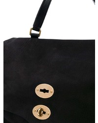 Черная замшевая сумка-саквояж от Zanellato