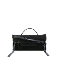 Черная замшевая сумка-саквояж от Zanellato