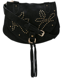 Черная замшевая сумка через плечо с шипами от See by Chloe
