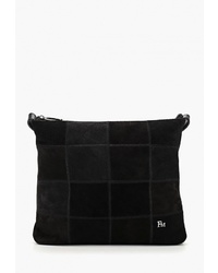 Черная замшевая сумка через плечо от Franchesco Mariscotti