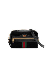 Черная замшевая сумка через плечо от Gucci