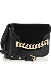 Черная замшевая сумка через плечо от Karl Lagerfeld