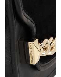 Черная замшевая сумка через плечо от Karl Lagerfeld