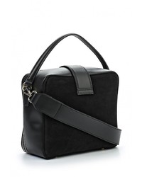 Черная замшевая сумка через плечо от Made in Italia