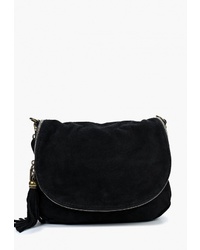 Черная замшевая сумка через плечо от Roberta Rossi
