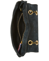 Женская черная замшевая сумка от Jerome Dreyfuss