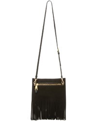 Женская черная замшевая сумка от Moschino