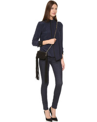 Женская черная замшевая сумка от Tamara Mellon