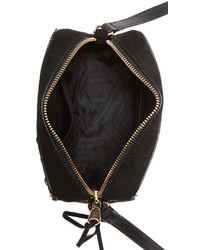 Женская черная замшевая сумка от Rebecca Minkoff