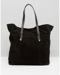 Женская черная замшевая сумка от Pieces
