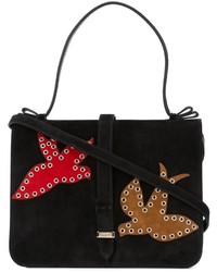 Женская черная замшевая сумка от RED Valentino