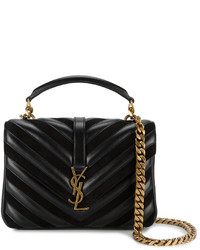 Женская черная замшевая сумка от Saint Laurent