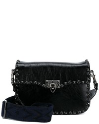 Женская черная замшевая сумка от Valentino Garavani