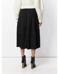 Черная замшевая юбка от Joseph