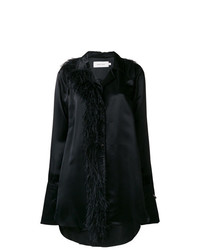 Женская черная классическая рубашка с украшением от MARQUES ALMEIDA