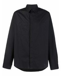 Мужская черная классическая рубашка от 424