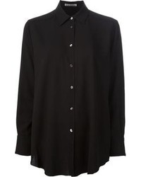 Женская черная классическая рубашка от Acne Studios