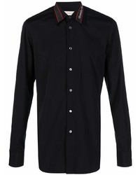 Мужская черная классическая рубашка от Alexander McQueen