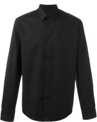 Мужская черная классическая рубашка от AMI Alexandre Mattiussi