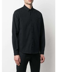 Мужская черная классическая рубашка от Ami Paris