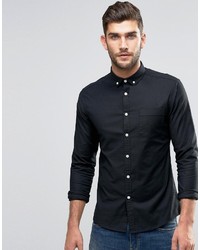 Мужская черная классическая рубашка от Asos