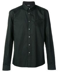Мужская черная классическая рубашка от Balmain