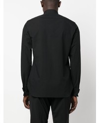 Мужская черная классическая рубашка от Zegna