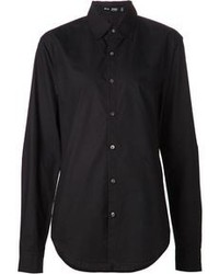 Женская черная классическая рубашка от BLK DNM