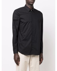 Мужская черная классическая рубашка от Dondup