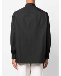 Мужская черная классическая рубашка от Lemaire