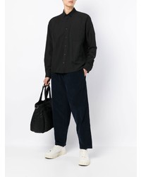 Мужская черная классическая рубашка от YMC