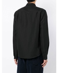 Мужская черная классическая рубашка от YMC