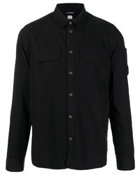 Мужская черная классическая рубашка от C.P. Company