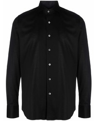 Мужская черная классическая рубашка от Canali