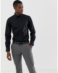 Мужская черная классическая рубашка от Celio