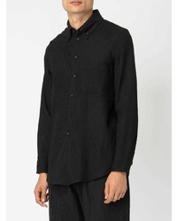 Мужская черная классическая рубашка от Uma Wang