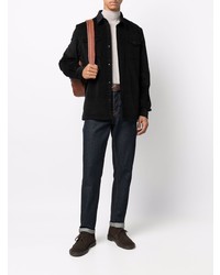 Мужская черная классическая рубашка от Barbour