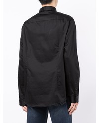 Мужская черная классическая рубашка от Armani Exchange