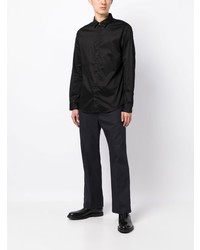 Мужская черная классическая рубашка от Armani Exchange