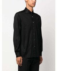 Мужская черная классическая рубашка от Corneliani