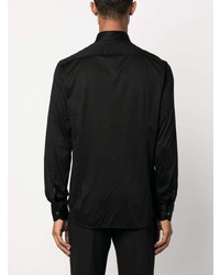 Мужская черная классическая рубашка от Corneliani
