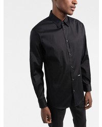 Мужская черная классическая рубашка от DSQUARED2