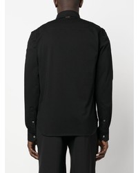 Мужская черная классическая рубашка от Zegna