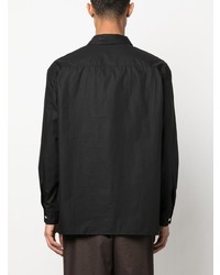 Мужская черная классическая рубашка от Lemaire