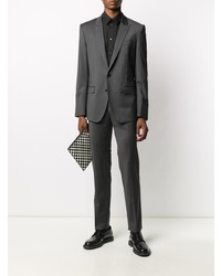 Мужская черная классическая рубашка от Versace