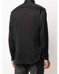 Мужская черная классическая рубашка от Corneliani