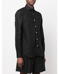 Мужская черная классическая рубашка от Barba