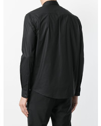 Мужская черная классическая рубашка от Versace Collection