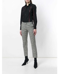 Женская черная классическая рубашка от Yang Li